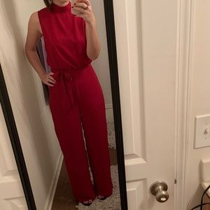 Red Tie Jumpsuit